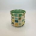 Green Mosaic Tiled Teacup