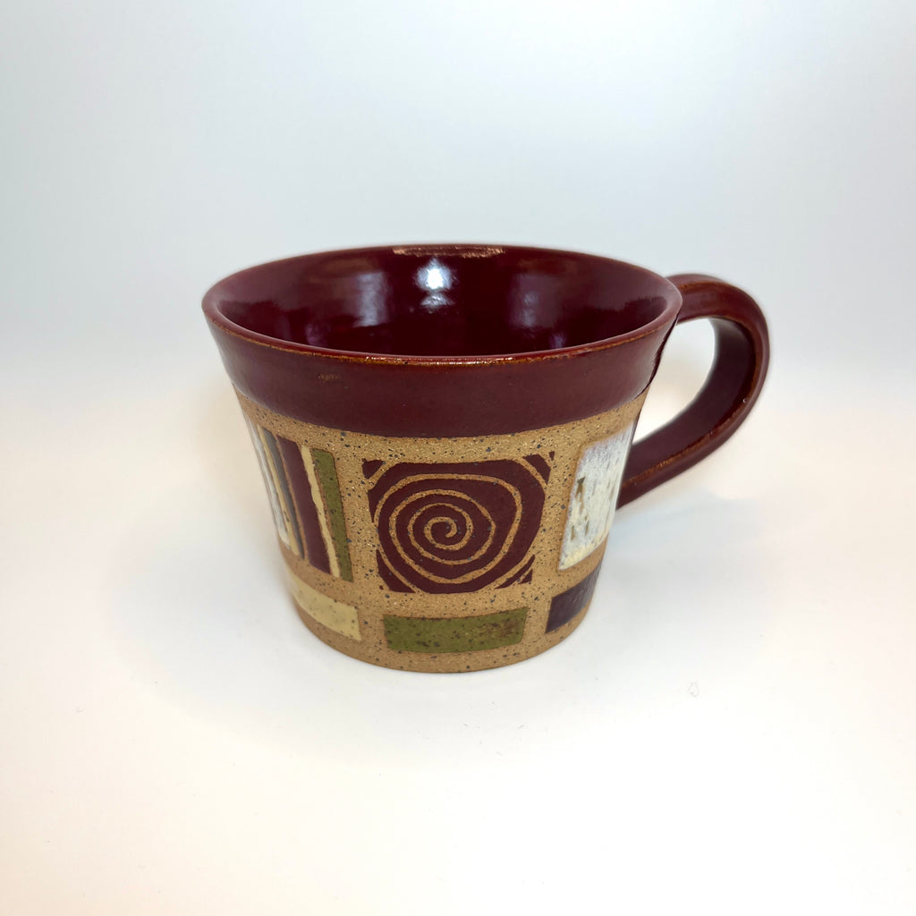 Red Tiled Mug