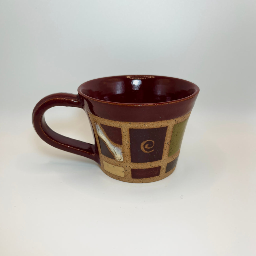 Red Tiled Mug