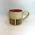 Pink/Green/Brown Tiled Mug