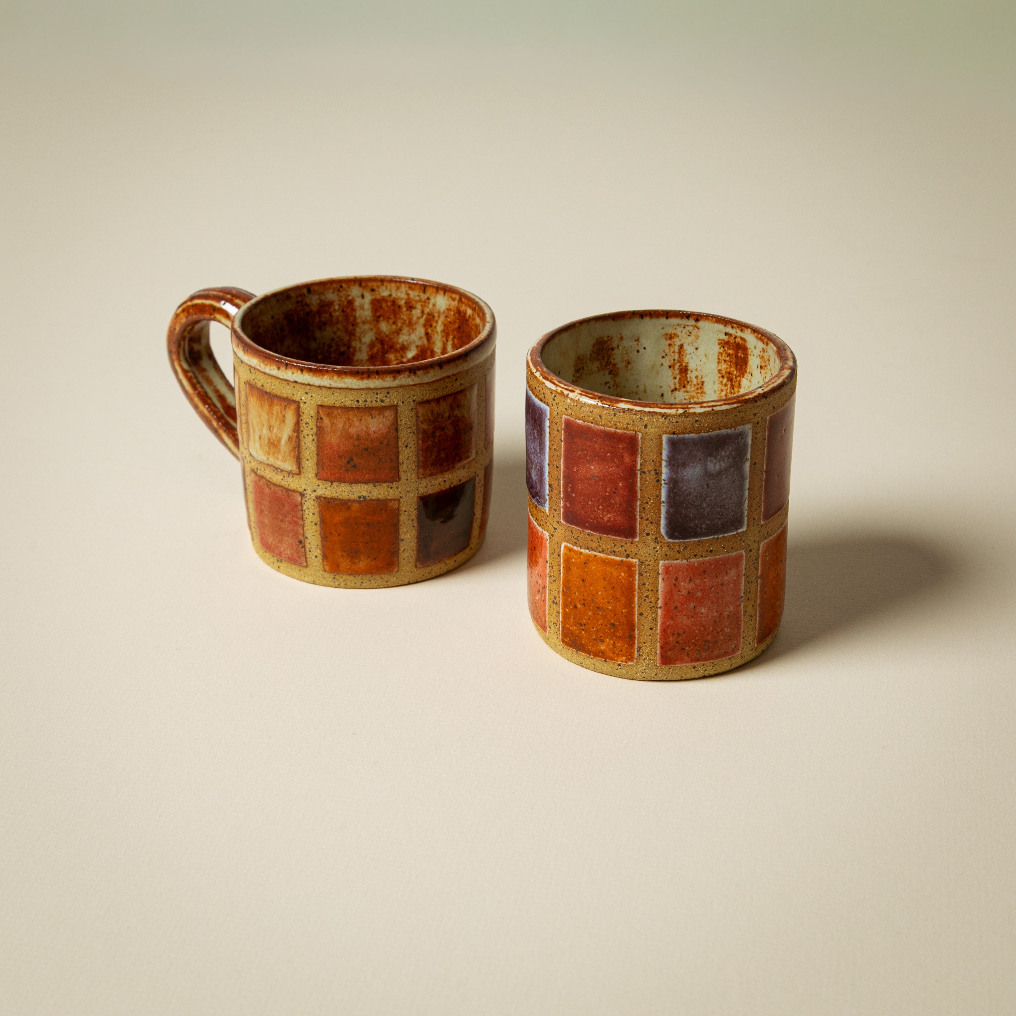 Red Tiled Mug