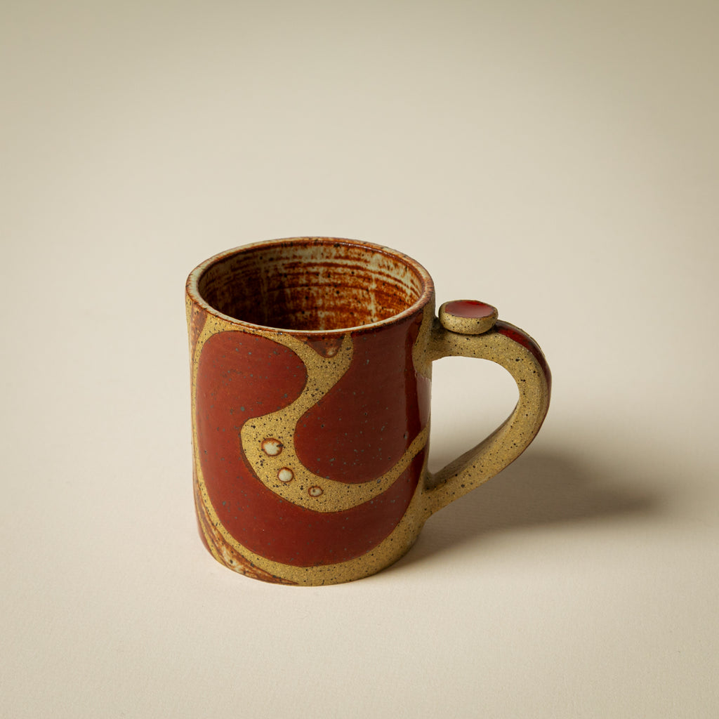 Red Swirly Mug