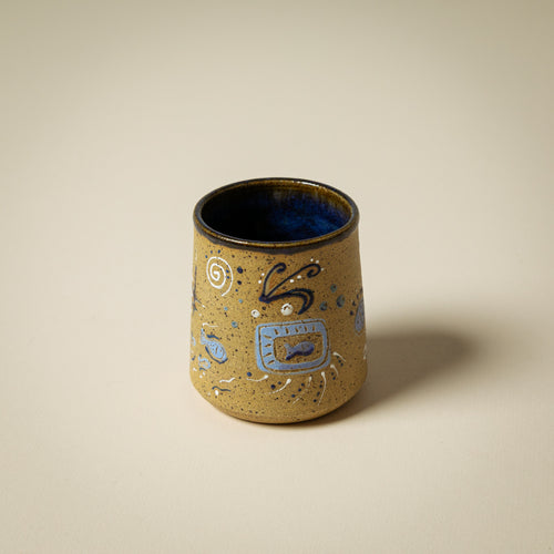 Doodled Fish Cup