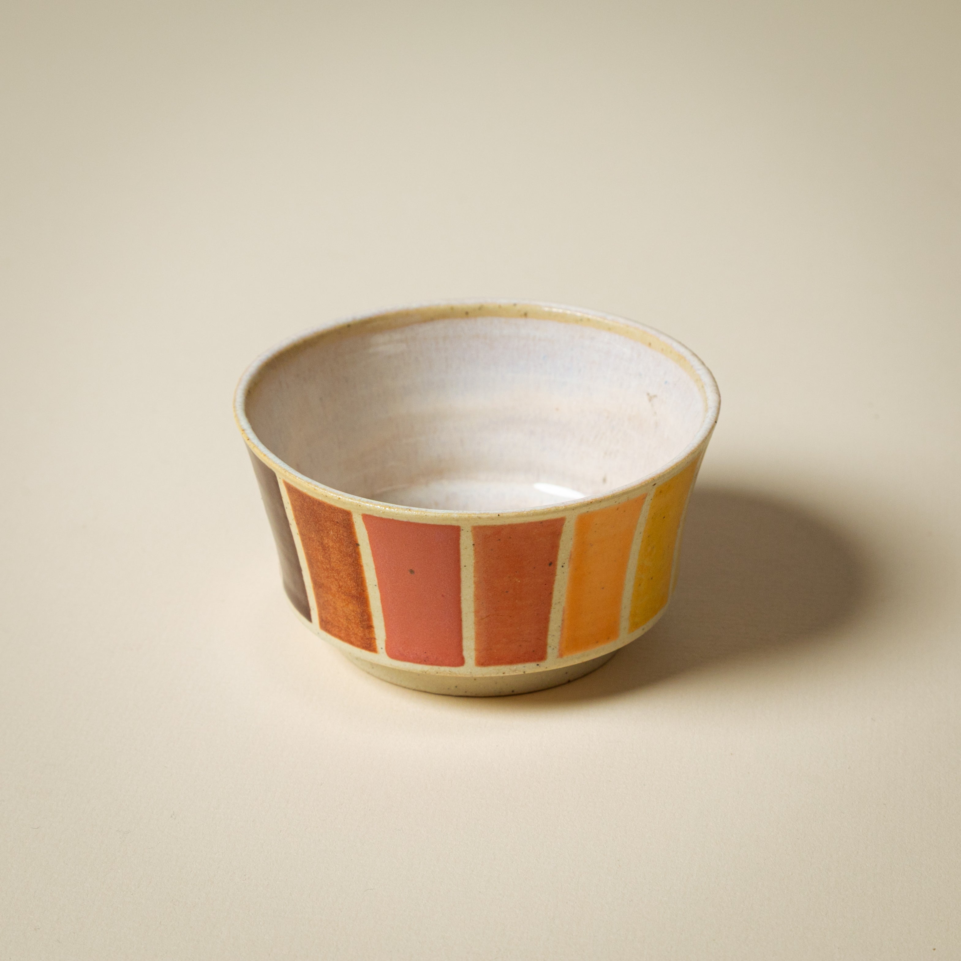 Red Striped Bowl