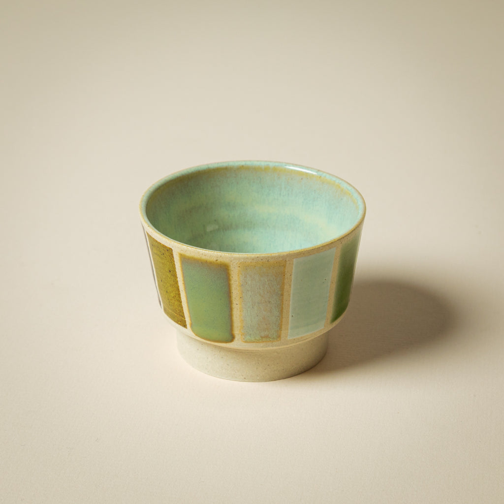 Green Striped Bowl